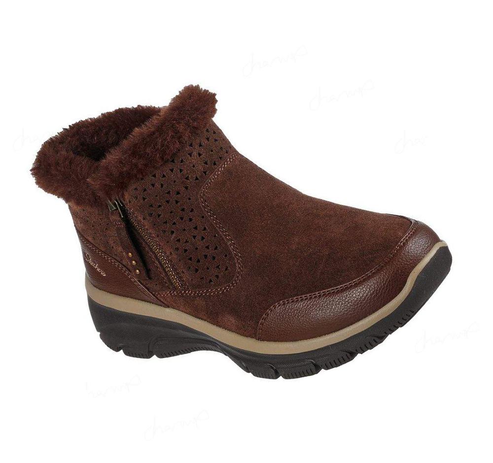 Botas Skechers Relaxed Fit: Easy Going - Perfect Snuggle Mujer Chocolate | T388W_AR