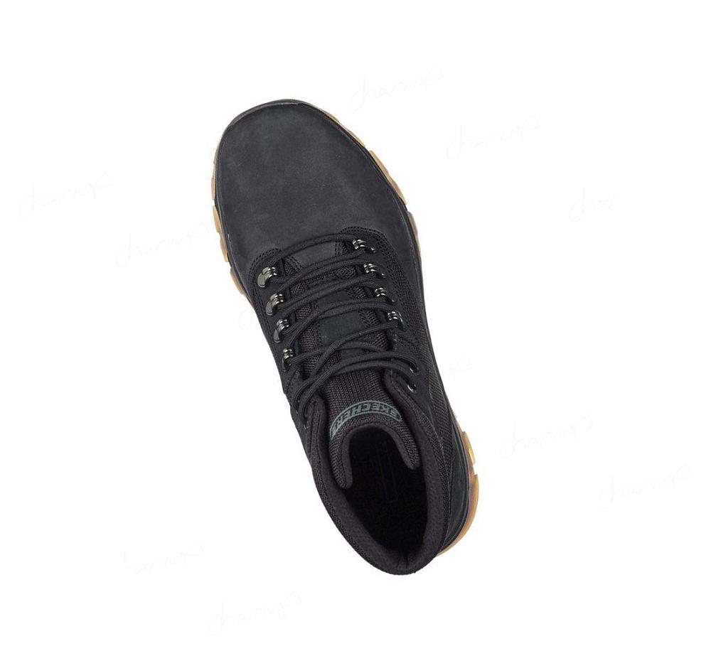 Botas Skechers Relaxed Fit: Ralcon - Lorken Hombre Negras | 31320_AR