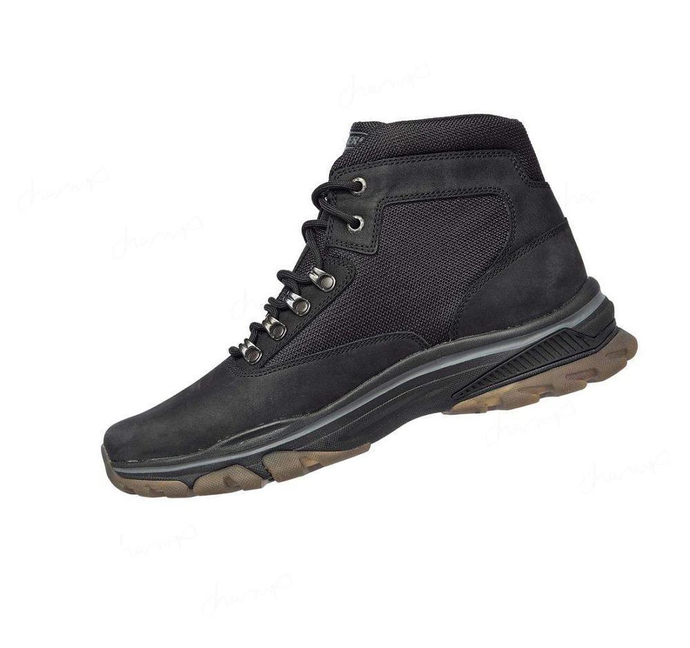 Botas Skechers Relaxed Fit: Ralcon - Lorken Hombre Negras | 31320_AR