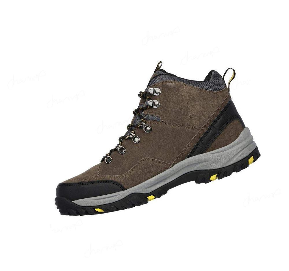 Botas Skechers Relaxed Fit: Relment - Pelmo Hombre Kaki | 3A93X_AR