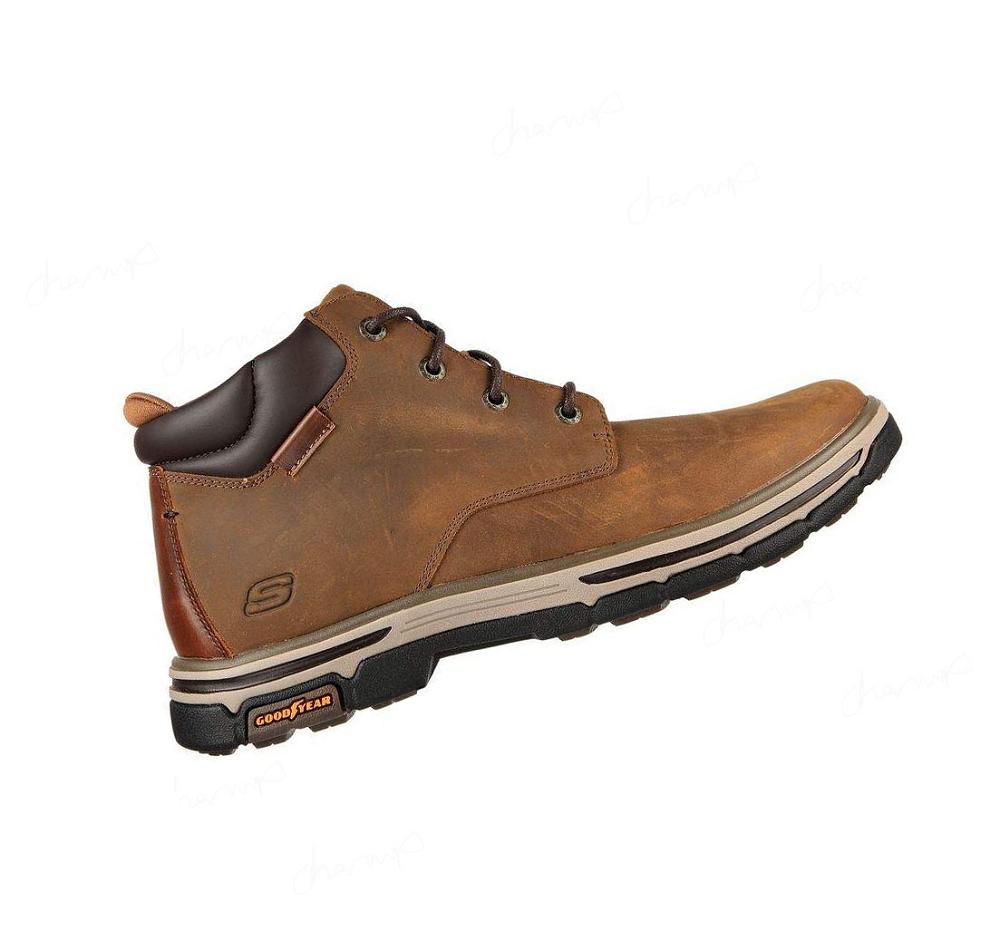 Botas Skechers Relaxed Fit: Segment 2.0 - Brogden Hombre Marrones | A993P_AR