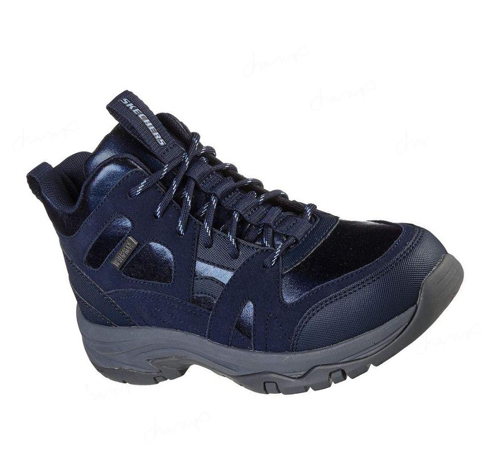 Botas Skechers Relaxed Fit: Trego - Brilliant Hue Mujer Azul Marino | A1TTE_AR