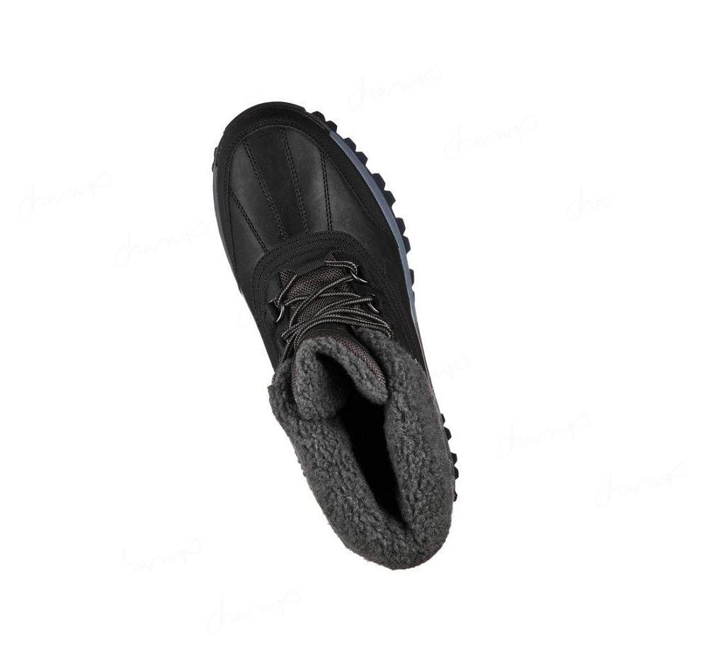 Botas Skechers Relaxed Fit: Trekson - Gleason Hombre Negras Gris | A382C_AR