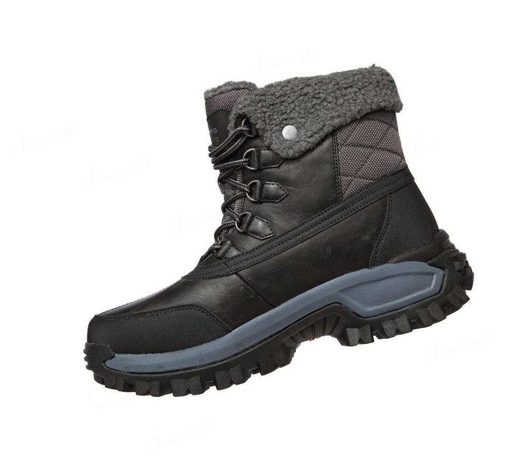 Botas Skechers Relaxed Fit: Trekson - Gleason Hombre Negras Gris | A382C_AR