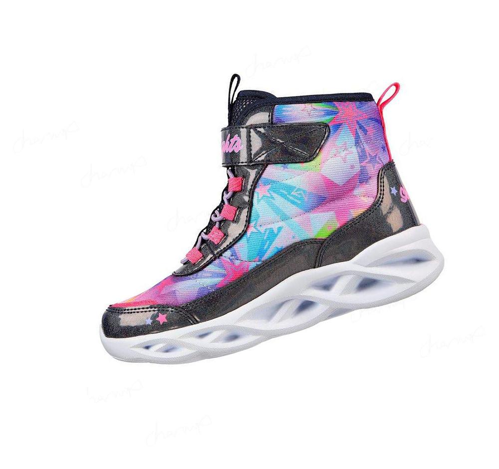 Botas Skechers S Lights: Twisty Brights - Sweet Starz Niña Azul Marino Multicolor | 3295E_AR