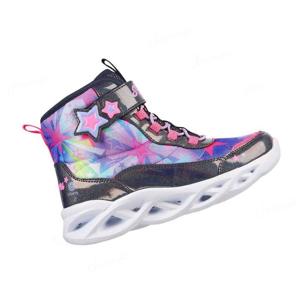 Botas Skechers S Lights: Twisty Brights - Sweet Starz Niña Azul Marino Multicolor | 3295E_AR