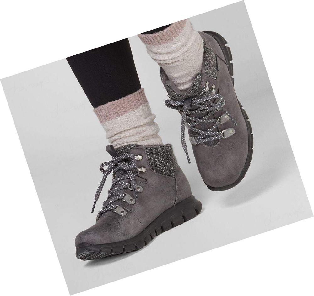 Botas Skechers Synergy - Cold Daze Mujer Gris | I652L_AR