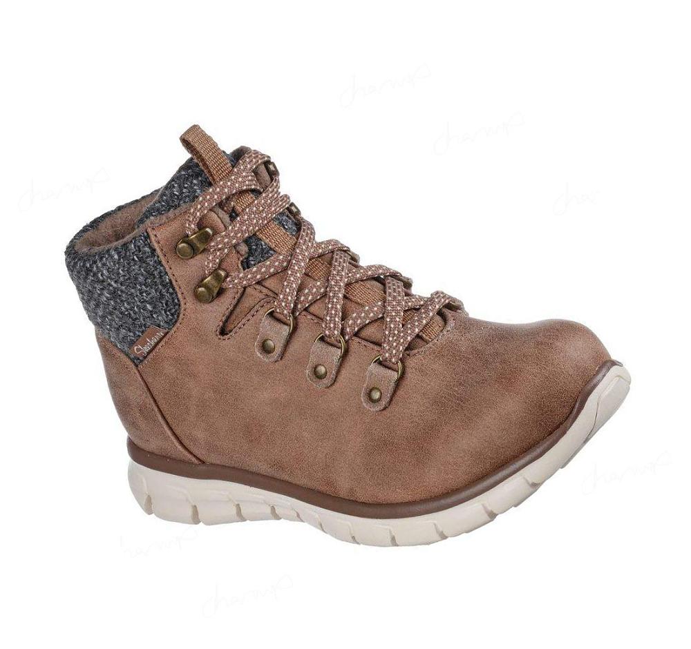 Botas Skechers Synergy - Cold Daze Mujer Gris Marrones | I666K_AR