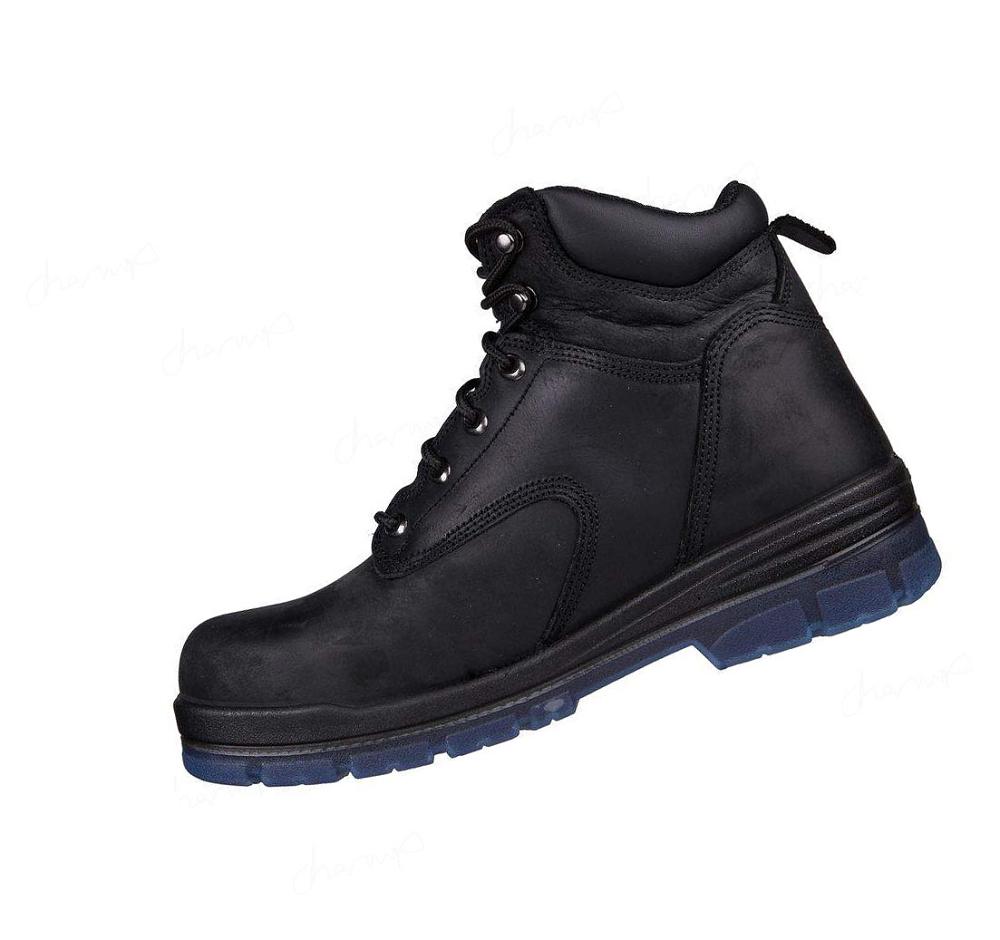 Botas Skechers Trabajo: Argum - Alkova ST WP Hombre Negras | A682W_AR