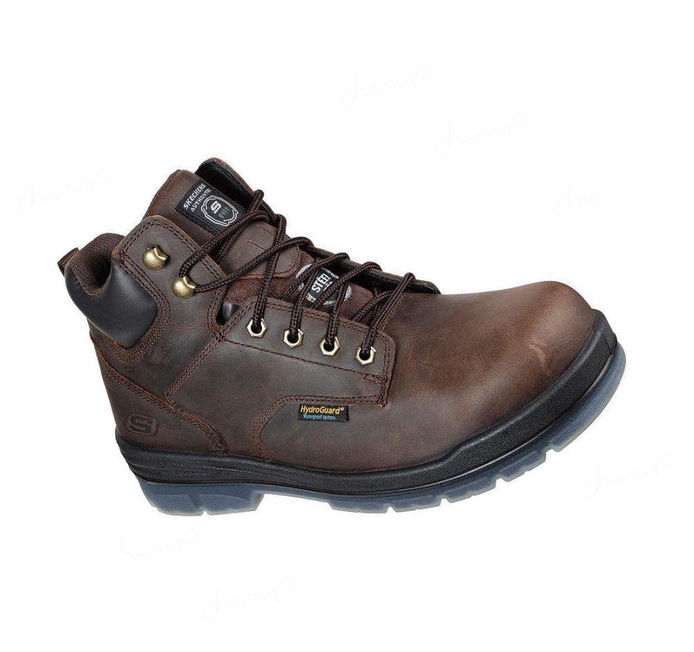 Botas Skechers Trabajo: Argum ST WP Hombre Marrones | A693B_AR