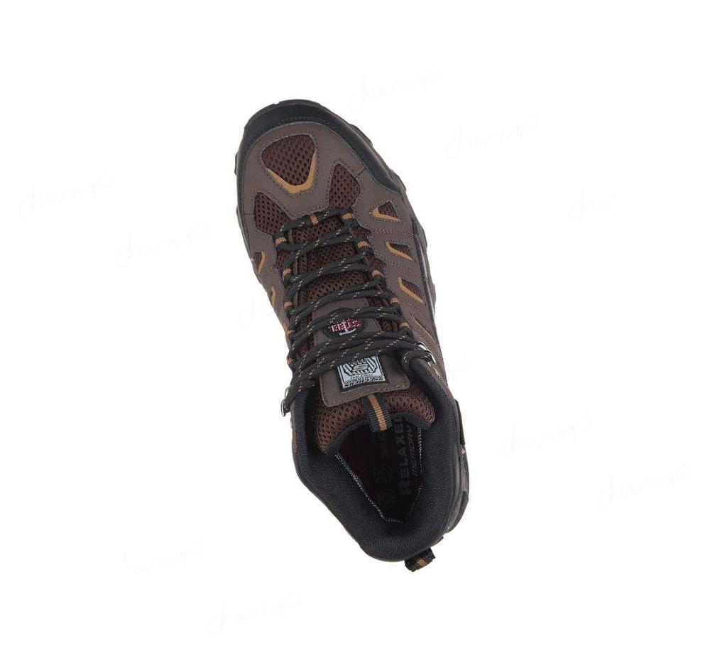 Botas Skechers Trabajo: Blais - Bixford ST Hombre Marrones Oscuro | A593E_AR