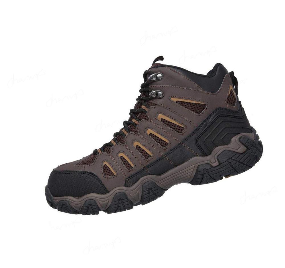 Botas Skechers Trabajo: Blais - Bixford ST Hombre Marrones Oscuro | A593E_AR