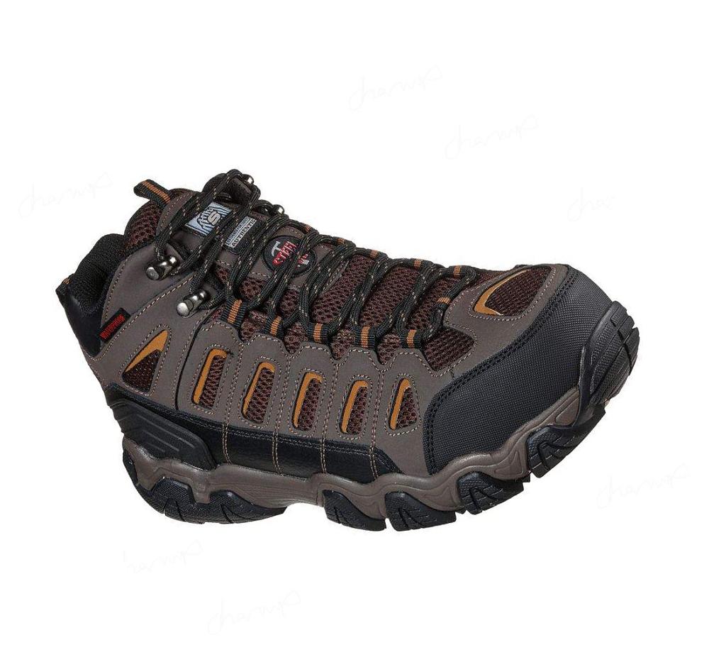 Botas Skechers Trabajo: Blais - Bixford ST Hombre Marrones Oscuro | A593E_AR