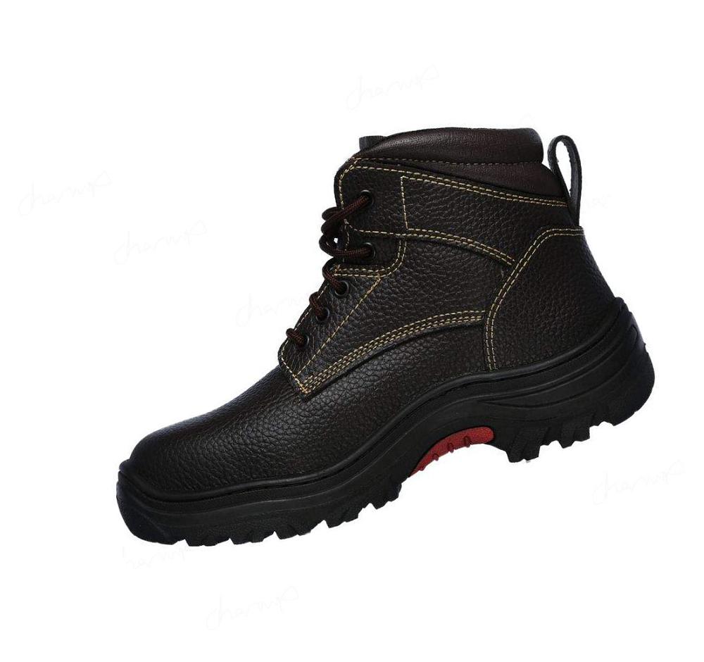 Botas Skechers Trabajo: Burgin - Tarlac ST Hombre Marrones | AA5T8_AR