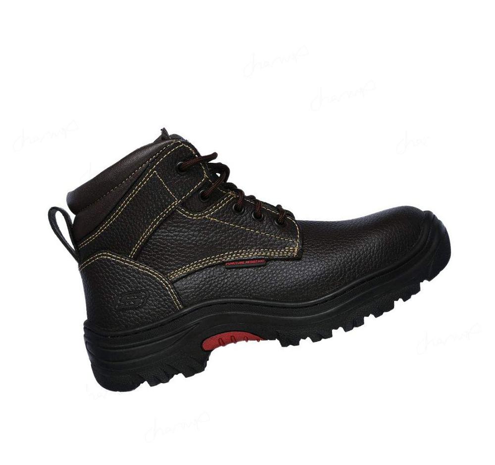 Botas Skechers Trabajo: Burgin - Tarlac ST Hombre Marrones | AA5T8_AR