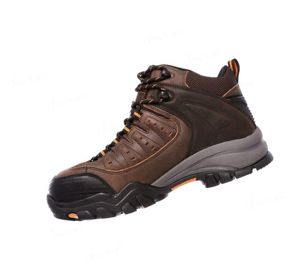 Botas Skechers Trabajo: Delleker - Lakehead ST Hombre Marrones Naranjas | A55TX_AR