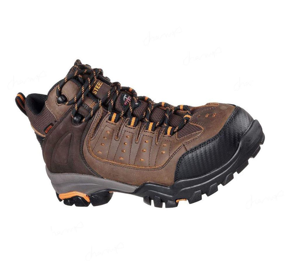 Botas Skechers Trabajo: Delleker - Lakehead ST Hombre Marrones Naranjas | A55TX_AR