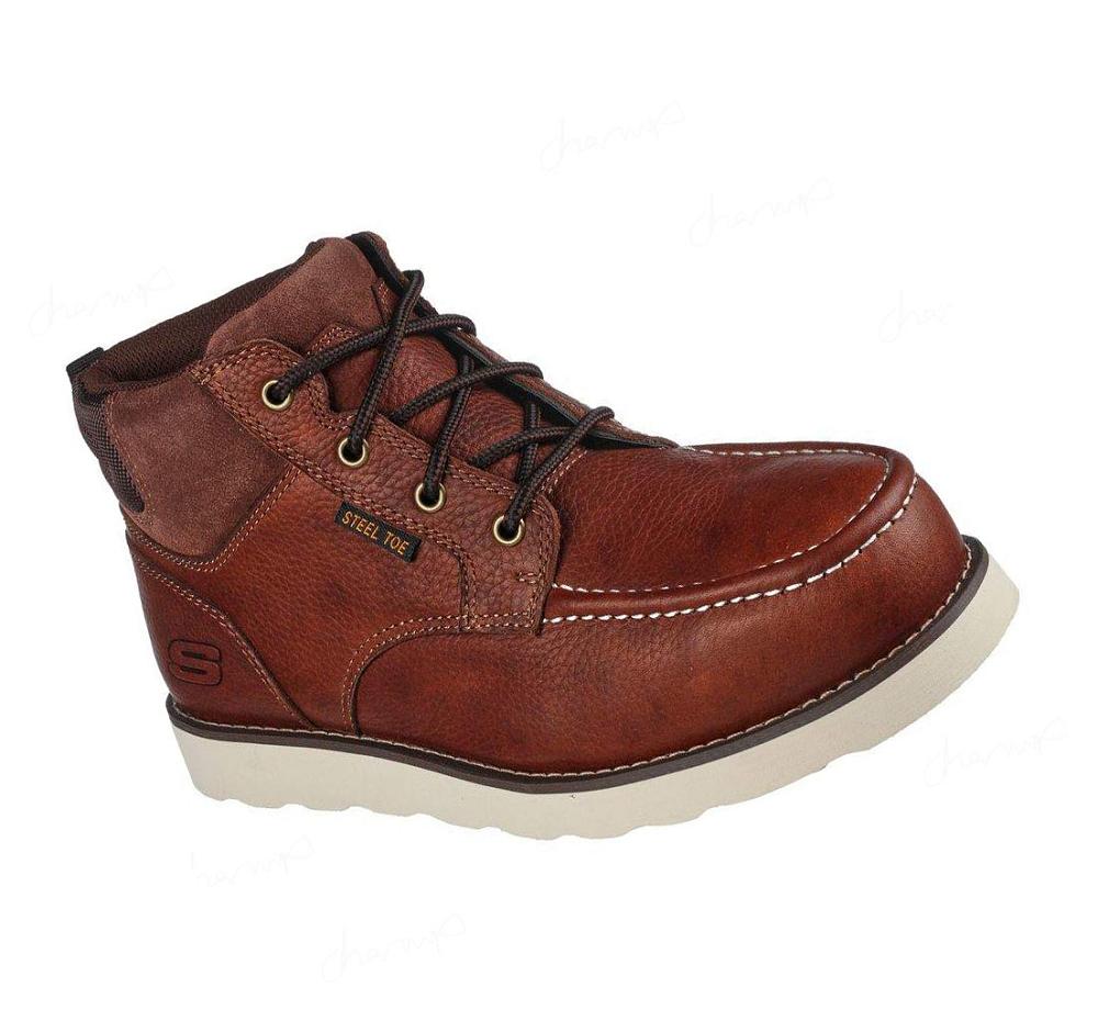 Botas Skechers Trabajo: Kadmiel - Kaed ST Hombre Marrones Oscuro | ATA38_AR