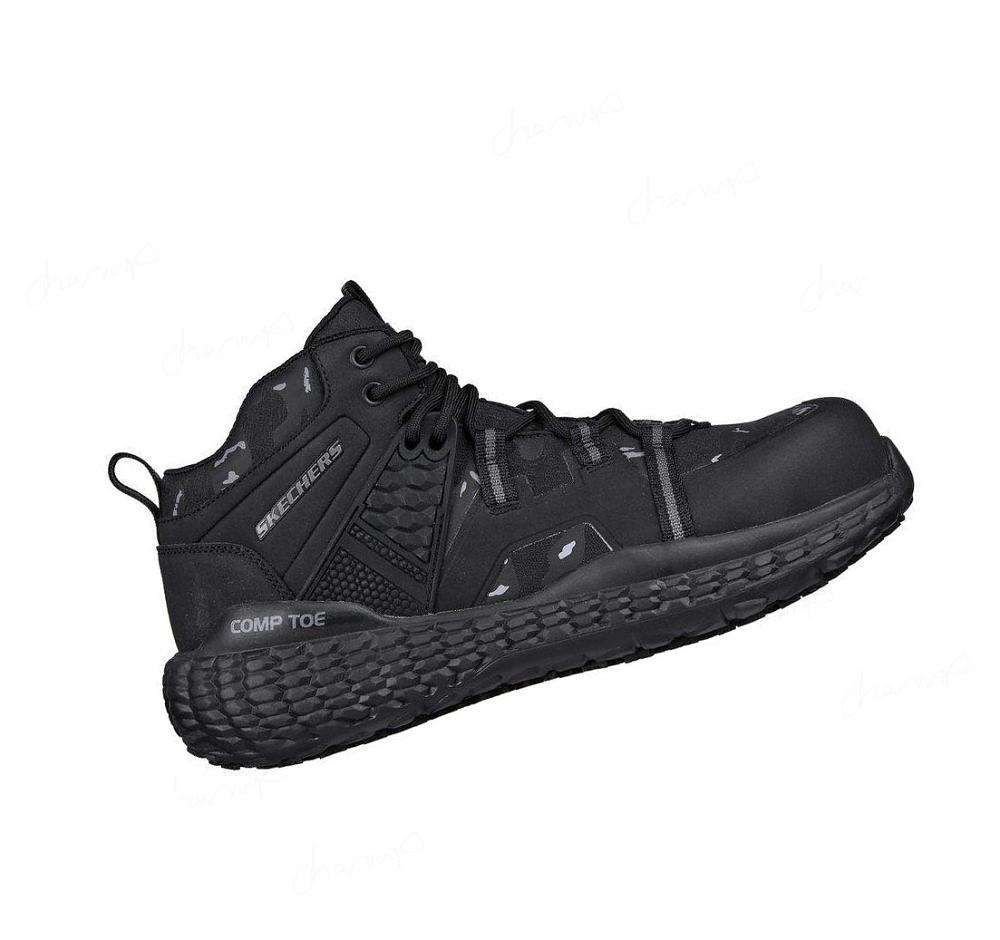 Botas Skechers Trabajo: Monster SR Comp Puntera Hombre Negras | A85TD_AR