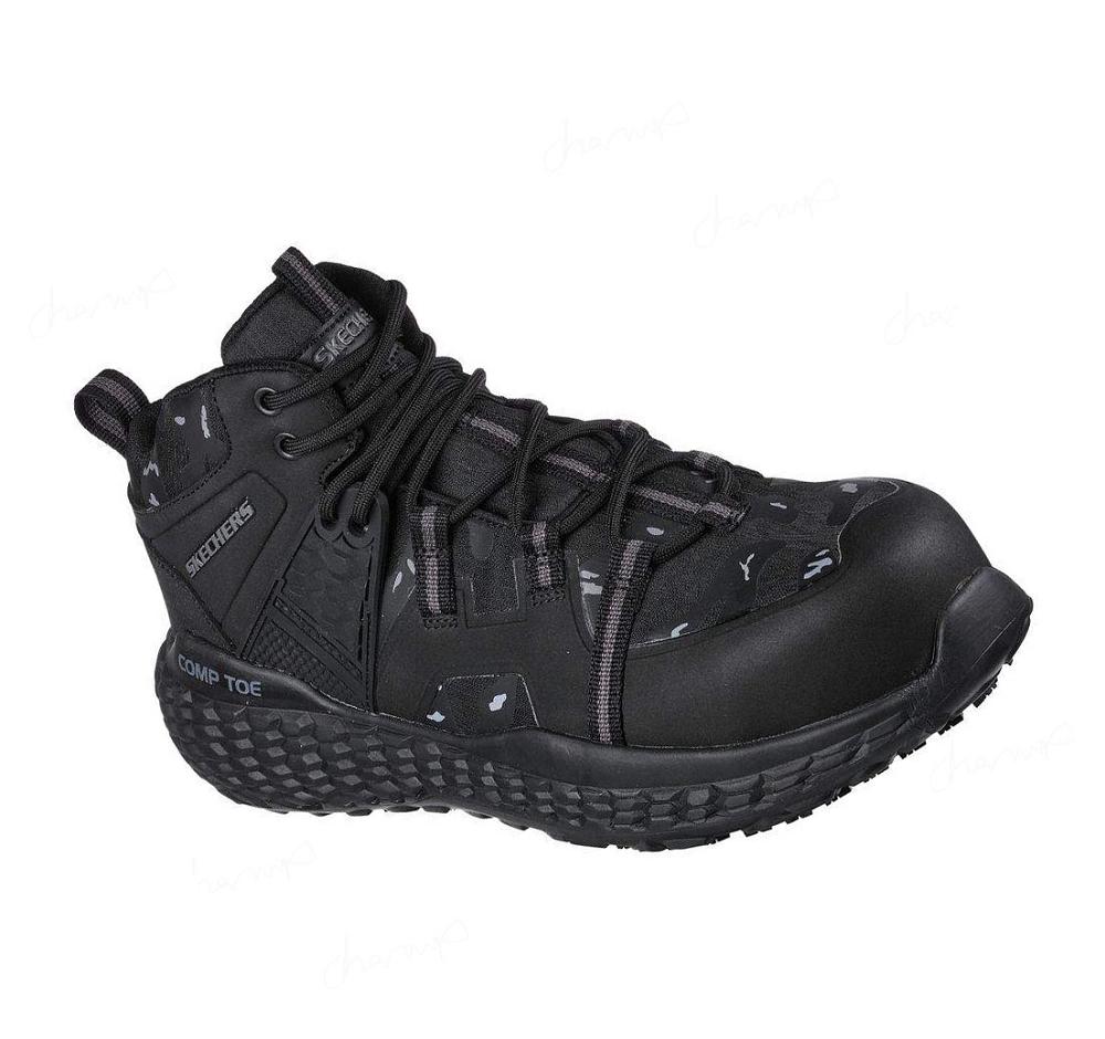 Botas Skechers Trabajo: Monster SR Comp Puntera Hombre Negras | A85TD_AR