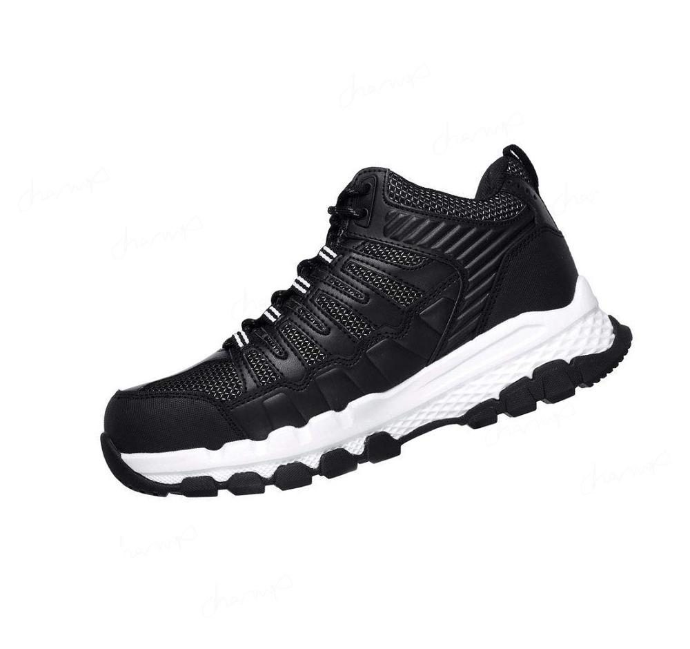 Botas Skechers Trabajo: Queznell ST WP Hombre Negras Blancas | A882B_AR