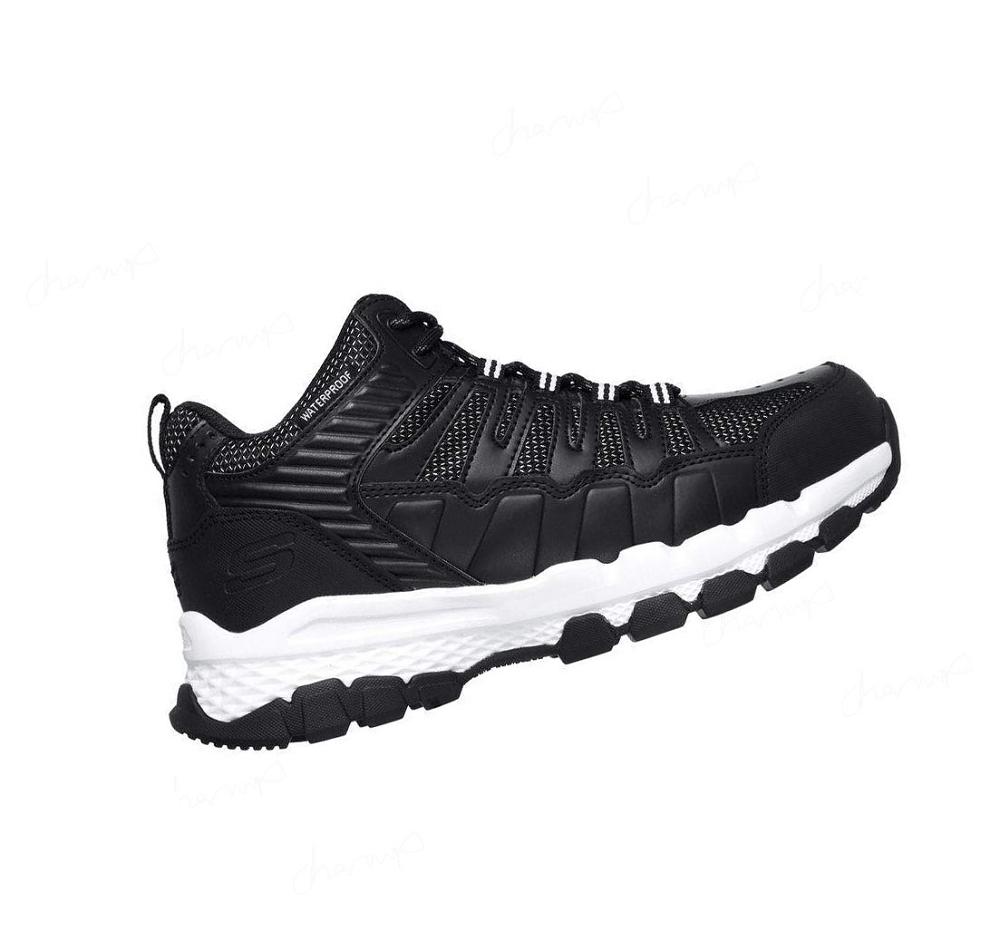 Botas Skechers Trabajo: Queznell ST WP Hombre Negras Blancas | A882B_AR