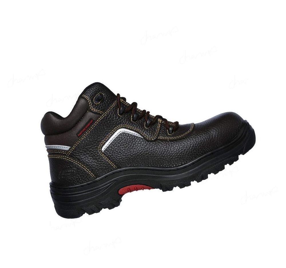 Botas Skechers Trabajo Relaxed Fit: Burgin - Sosder Comp Puntera Hombre Marrones | AA820_AR