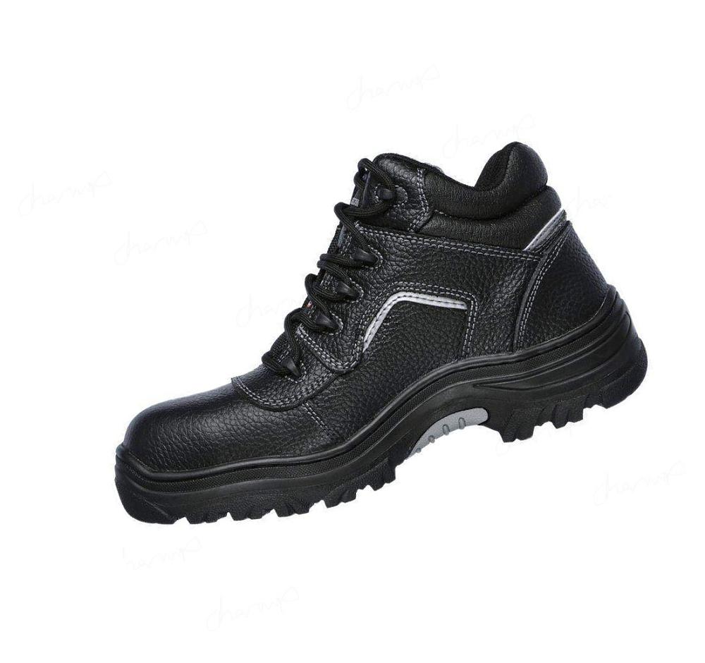 Botas Skechers Trabajo Relaxed Fit: Burgin - Sosder Comp Puntera Hombre Negras | AA93D_AR