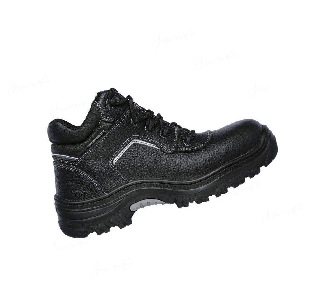 Botas Skechers Trabajo Relaxed Fit: Burgin - Sosder Comp Puntera Hombre Negras | AA93D_AR