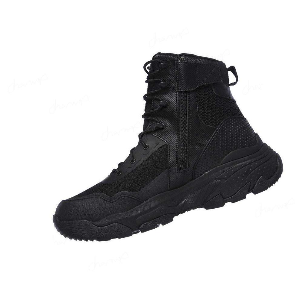 Botas Skechers Trabajo Relaxed Fit: Markan Tactical Hombre Negras | A6185_AR