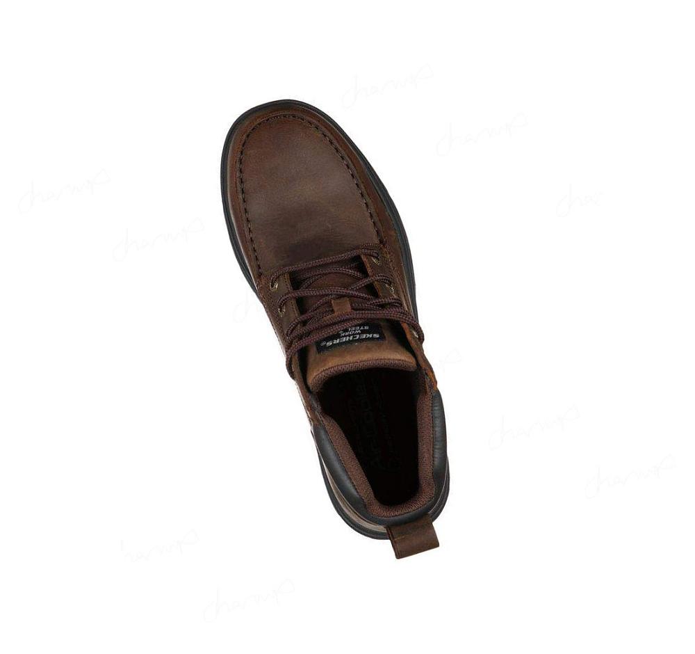 Botas Skechers Trabajo Relaxed Fit: Vicksburk ST Hombre Marrones | A918L_AR