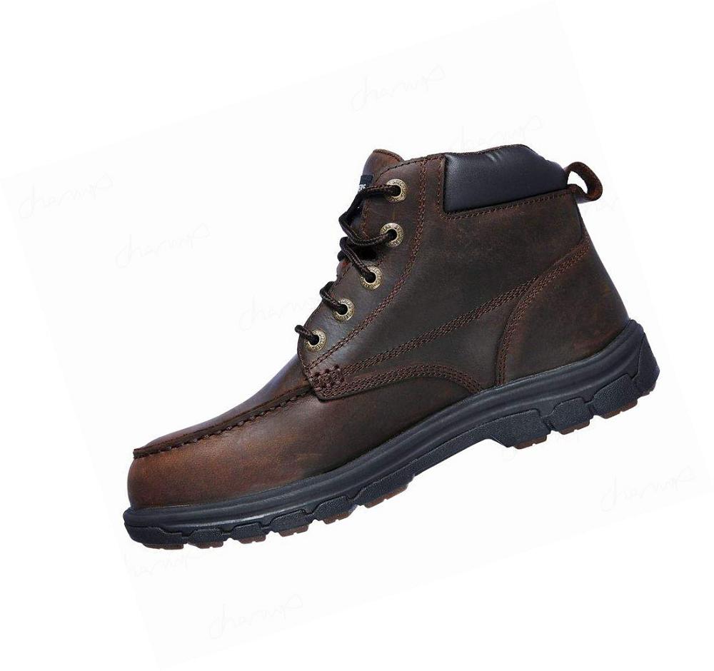 Botas Skechers Trabajo Relaxed Fit: Vicksburk ST Hombre Marrones | A918L_AR