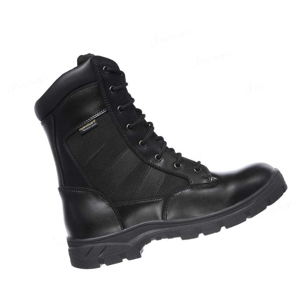 Botas Skechers Trabajo Relaxed Fit: Wascana - Athas Tactical Hombre Negras | A60TA_AR