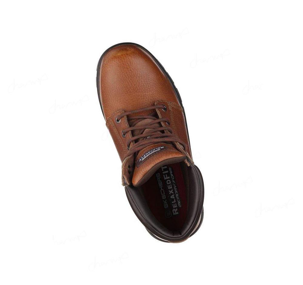 Botas Skechers Trabajo: Relaxed Fit - Workshire ST Hombre Marrones | A532S_AR