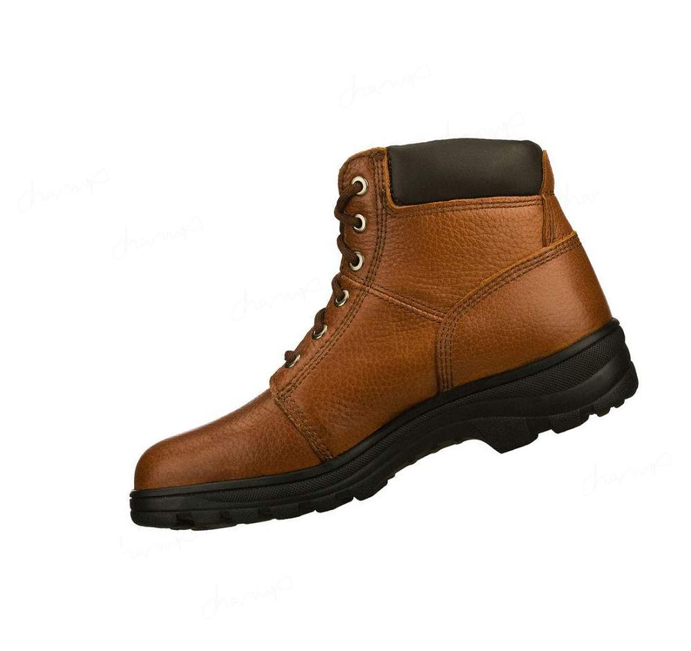 Botas Skechers Trabajo: Relaxed Fit - Workshire ST Hombre Marrones | A532S_AR