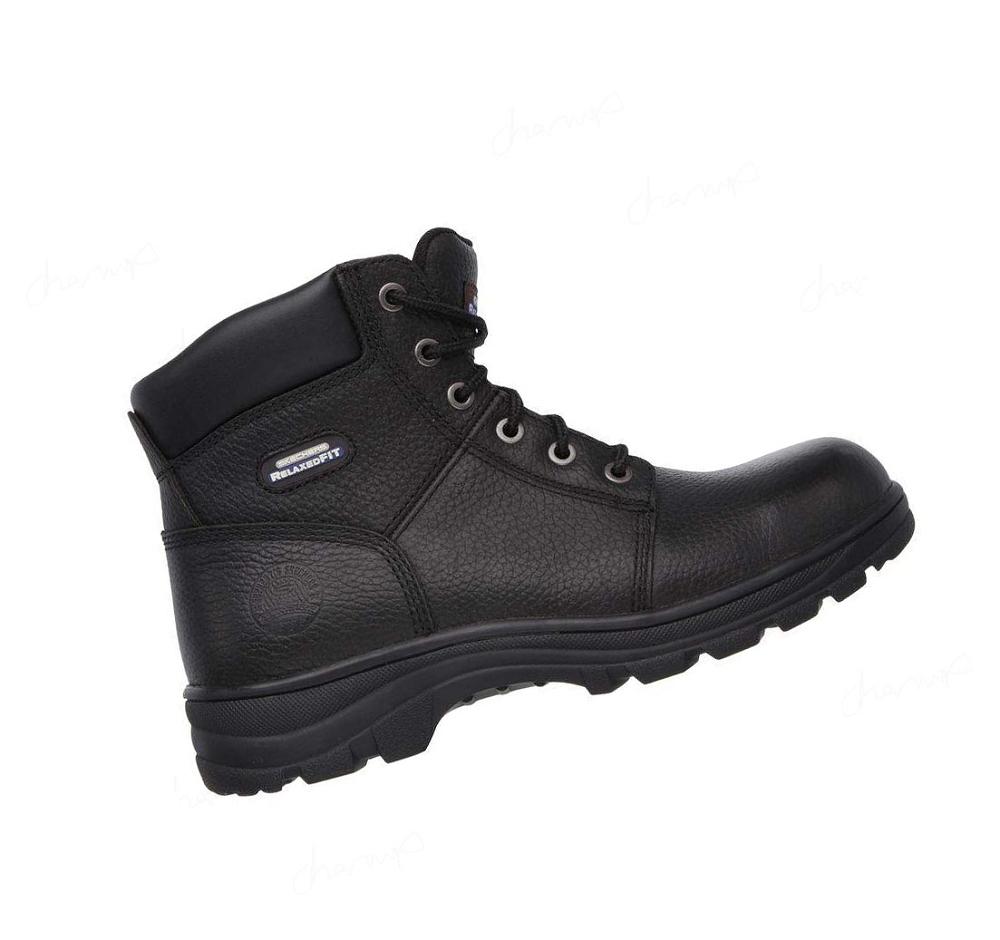 Botas Skechers Trabajo: Relaxed Fit - Workshire ST Hombre Negras | A5A3G_AR