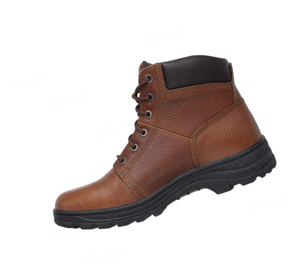 Botas Skechers Trabajo Relaxed Fit: Workshire - Condor Hombre Marrones | A50T3_AR