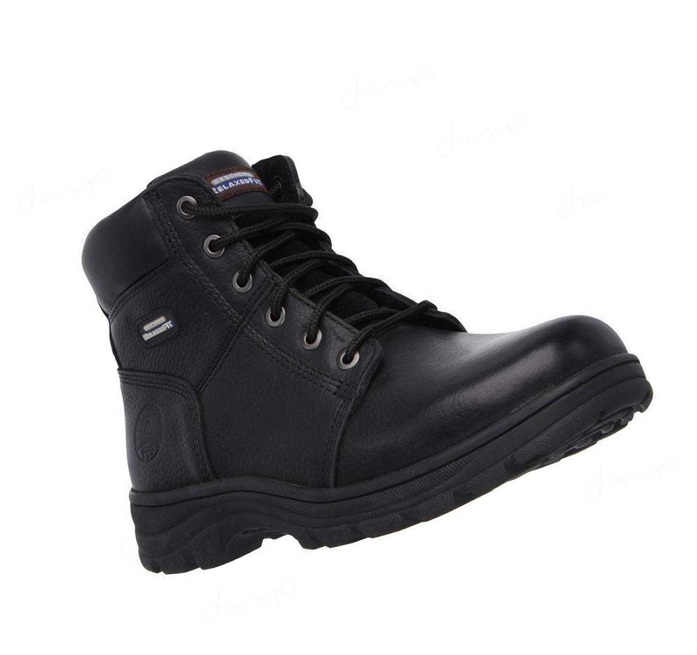 Botas Skechers Trabajo Relaxed Fit: Workshire - Condor Hombre Negras | A518B_AR