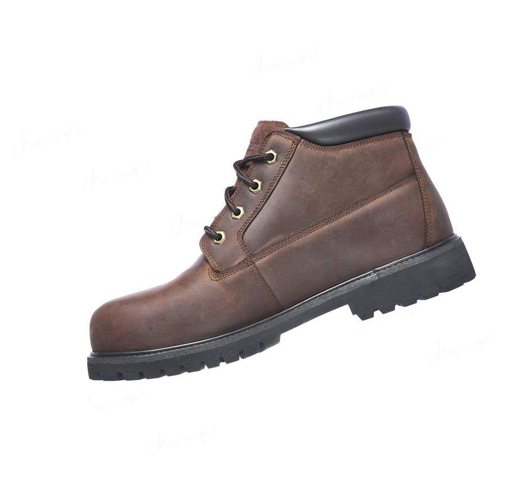 Botas Skechers Trabajo: Trevok ST WP Hombre Marrones | A932R_AR