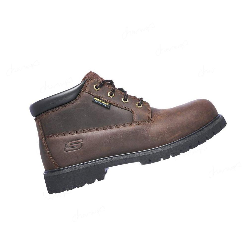 Botas Skechers Trabajo: Trevok ST WP Hombre Marrones | A932R_AR