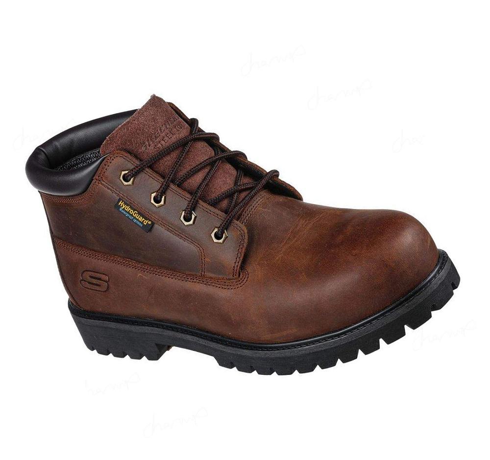 Botas Skechers Trabajo: Trevok ST WP Hombre Marrones | A932R_AR