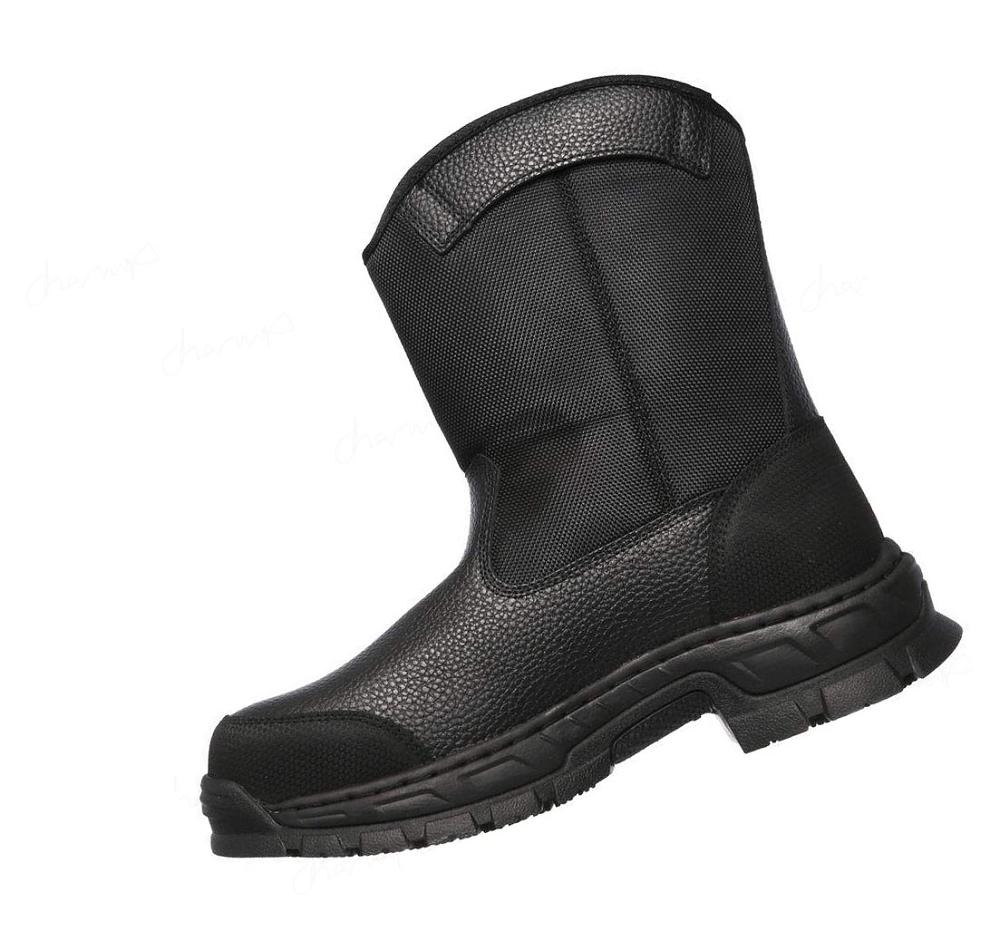 Botas Skechers Trabajo: Vinten - Wibaux Comp Puntera WP Hombre Negras | A35TD_AR