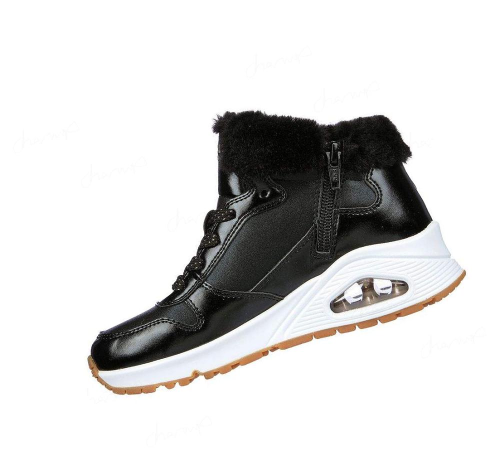 Botas Skechers Uno - Cozy On Air Niña Negras | 31A5Q_AR