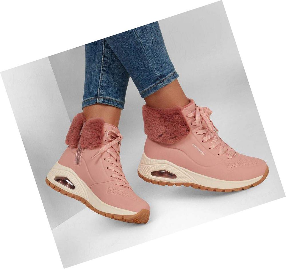 Botas Skechers Uno Rugged - Fall Air Mujer Rosas | A302L_AR