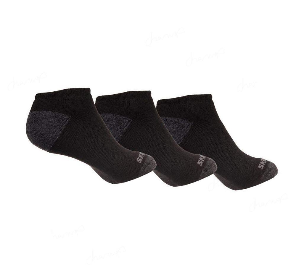 Calcetines Skechers 6 Pack Low Cut Caminar Niño Negras | T3T65_AR