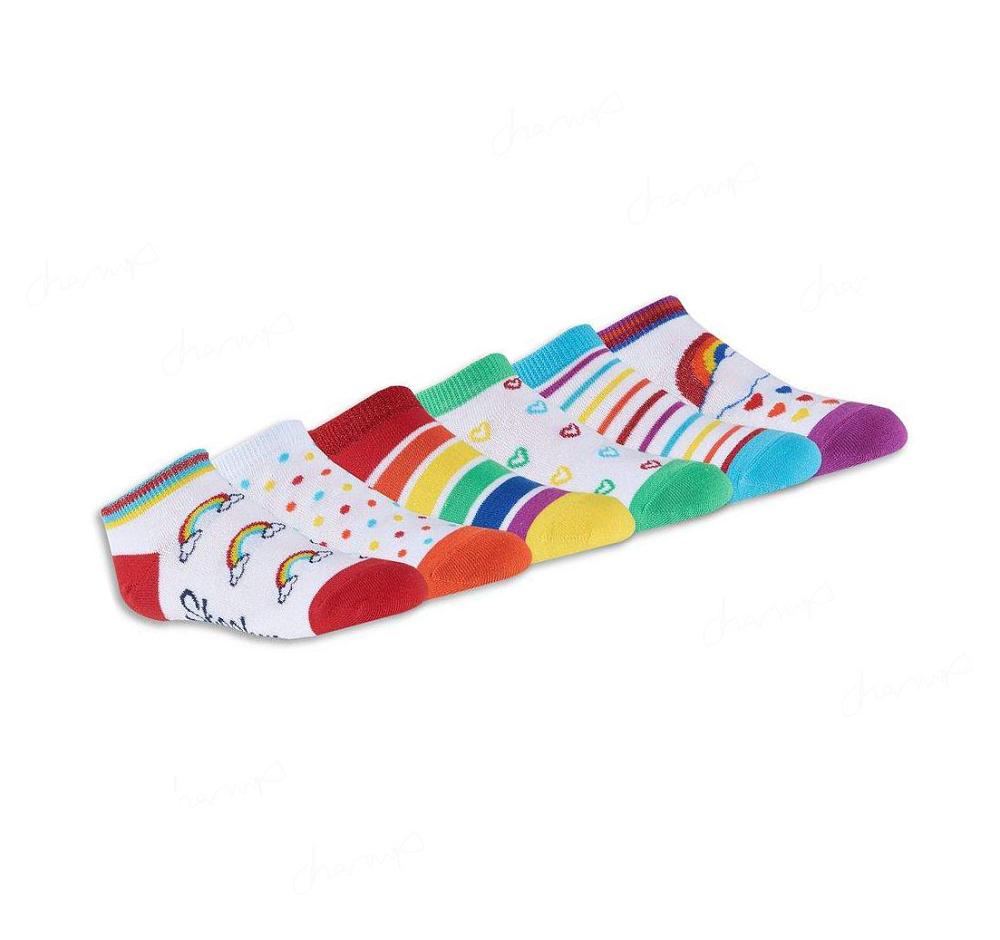 Calcetines Skechers 6 Pack Low Cut Rainbow Niña Multicolor | A520A_AR