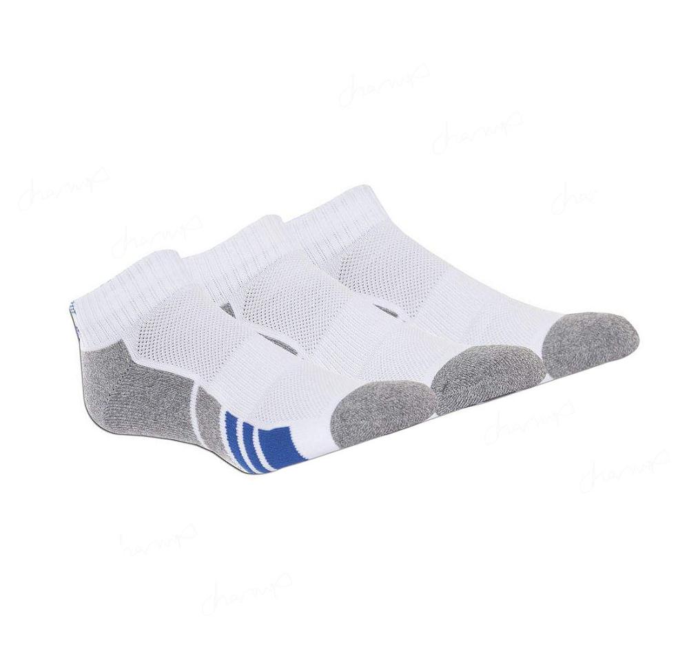 Calcetines Skechers Half Terry Atléticos - 3 Pack Hombre Blancas | I862C_AR