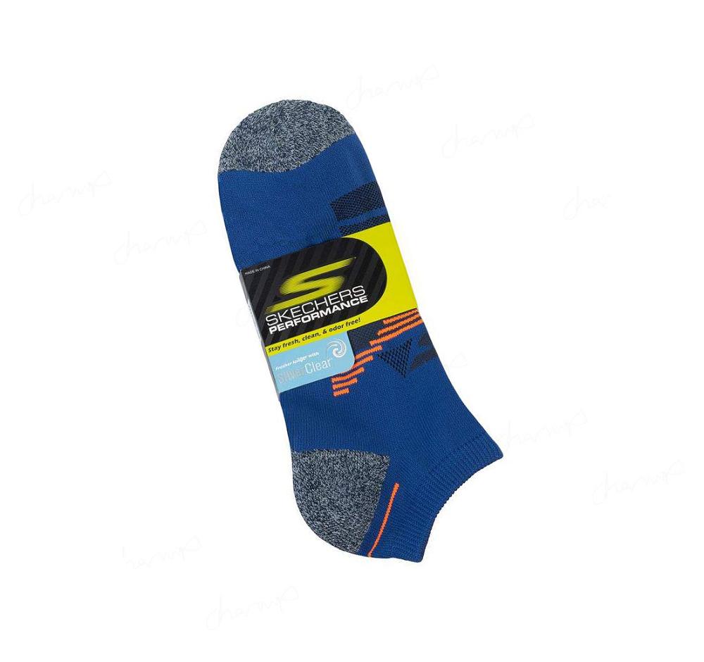 Calcetines Skechers Low Cut Ankle - 3 Pack Hombre Azules | I950A_AR