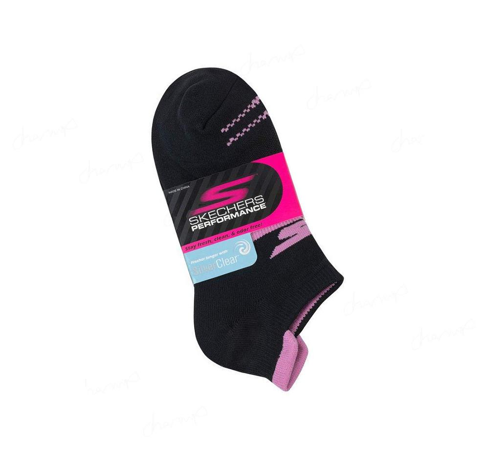 Calcetines Skechers Low Cut Heel Tab - 3 Pack Mujer Negras | 329TG_AR