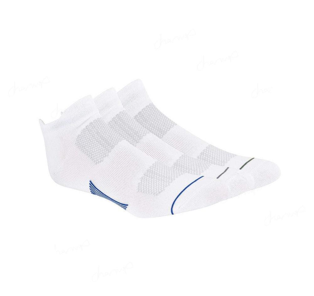 Calcetines Skechers Low Cut Mesh Top Performance - 3 Pack Hombre Blancas | I9620_AR